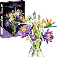 Water Lily Flower Bouquet Building Sets, Gifts for