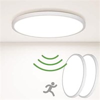 zemty 2Pack 9Inch Motion Sensor Light Indoor,19W 5