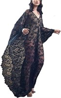 Colorful House Beach Cover Up for Women Lace Kafta