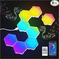 ilumeplay 8 Pack RGB Hexagon Lights Works with ?¥æ