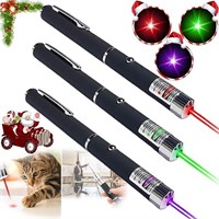 MEUSNO 3 Pack Cat Laser Pointer for Cats Dogs, Las