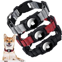 CYFIBYNO 3 Pack AirTag Dog Collar, Reflective Appl