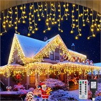 Christmas Icicle Lights Outdoor Decorations 1008 L