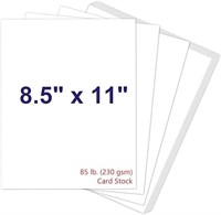 White Cardstock 8.5 x 11, 230gsm Cover Cardstock P