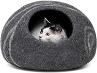 MEOWFIA Premium Felt Cat Bed Cave - Handmade 100%