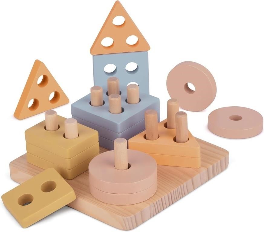 Montessori Toys for 1 2 3 Year Old Boy/Girl Wooden