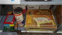 Vintage Toss Across, Yahtzee, Tinkertoys,