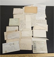 Quantity Antique Letters and Envelopes- Unknown