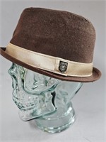 Stussy Wool Hat Fedora Brown, Banded w Logo