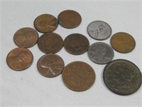 Assorted Types Cents Pictured