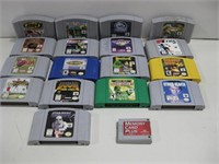 Seventeen Nintendo 64 Games & Memory Card Untested