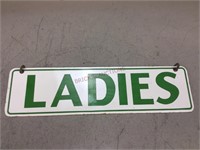 Ladies Double Sided Metal Sign