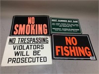 No Trespassing, No Smoking, No Fishing & More