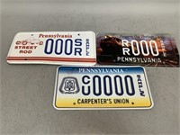 Pennsylvania Sample License Plates