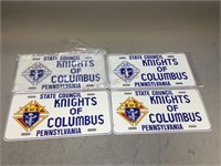 State Council Knights of Columbus License Plates