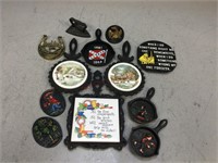 Mini Hand Painted Cast Iron Frying Pan & More