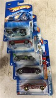 5 Hot Wheels die cast vehicles