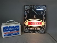 Genesee Beer Sign & Cooler