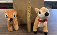 Bambi and Claris stuffed dolls