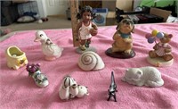 Miscellaneous lot or porcelain figurines