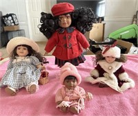 Misc. lot of porcelain dolls