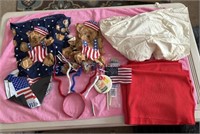 Miscellaneous lot of patriotic cloths and