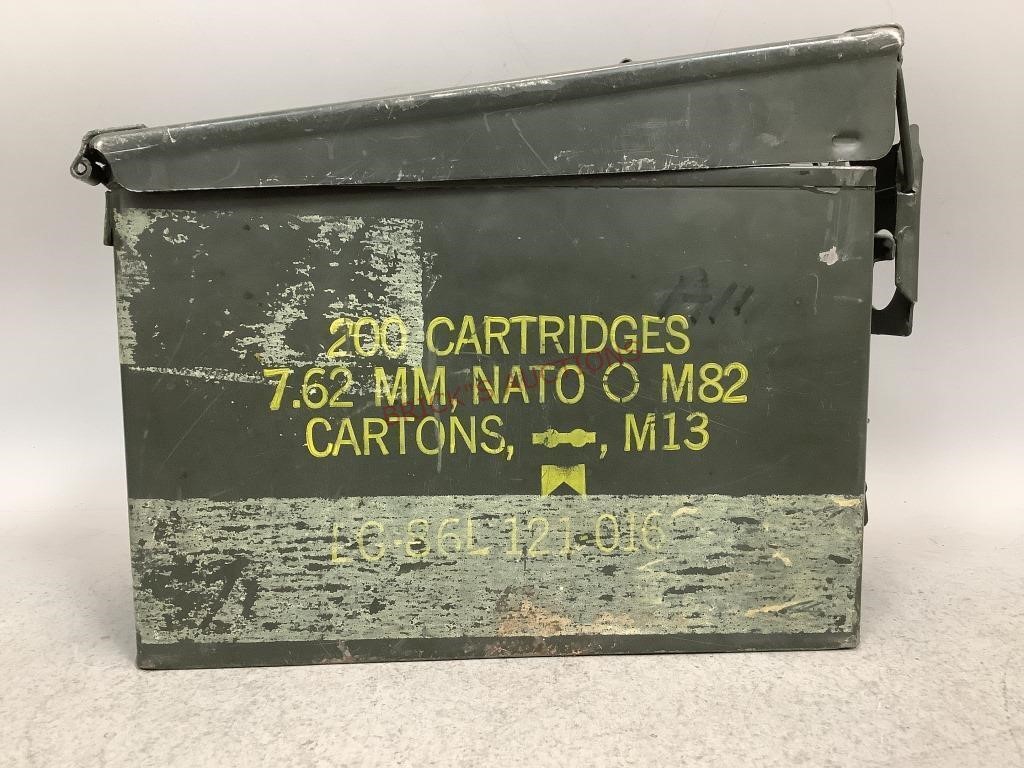 Metal 200 Cartridges 7.62 MM Ammo Box