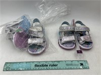 NEW Lot of 2- Disney Frozen Ankle Strap Sandals