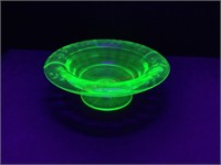 Decorative Uranium Glass Bowl