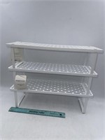 NEW Lot of 3 Bright Room Stackable Steel Shelves