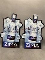 Zima Clearly Refreshing Alcohol Beverage Sign