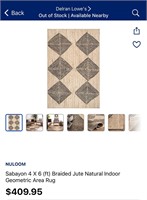 4-ft x 6-ft area rug