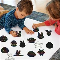 Easter Magic Scratch Art DIY Painting Crafts Kids