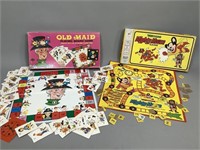 Mighty Mouse and Old Maid Board Games