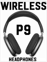 P9 WIRELESS HEADPHONES - BLACK 

NEW - OPEN BOX