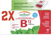 2X Jamieson Vitamin B12 - 30 Strips

2 Boxes -