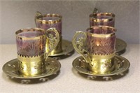 Set of 4 Cup and Saucer
