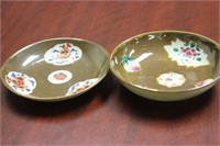Lot of Two Chinese Teadust or Café Au Lait Dishes