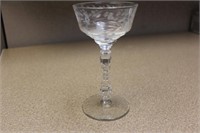 An Etched Glass Goblets