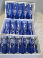Hoya Crystal Stem Ware - 15pc NEW in Boxes