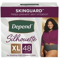 Depend Silhouette Women's XL Underwear  48Ct