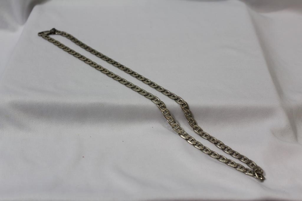 A Diamond Cut Sterling Cut Necklace