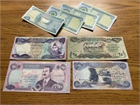 8 IRAQ BANK NOTES