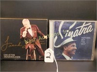 Frank Sinatra CD's & book; Kenny Rogers print