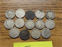 1893 - 1911 VSRIOUS YEARS "V" NICKLES