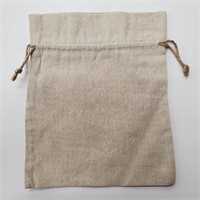 Cotton Pouch/Bags w/Graw String, 8"x10" - 12 pk