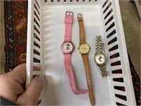 3 MICKEY MOUSE WATCHES