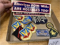 AIR FORCE, ARMY MILITARY PATCHES & MORE