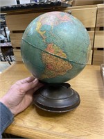 VINTAGE 8" STANDARD GLOBE BY REPLOGLE GLOBES