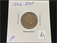 1862 Indian Head Penny